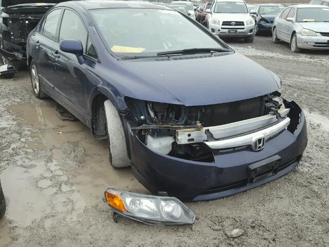 2HGFA16877H003785 - 2007 HONDA CIVIC EX BLUE photo 1