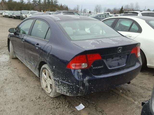 2HGFA16877H003785 - 2007 HONDA CIVIC EX ლურჯი ფოტო 3