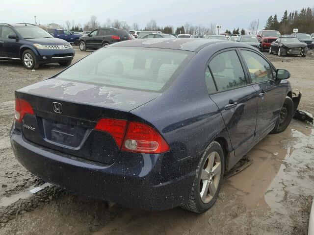 2HGFA16877H003785 - 2007 HONDA CIVIC EX BLUE photo 4