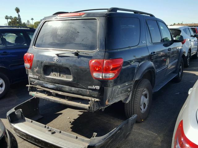 5TDZT34A55S241611 - 2005 TOYOTA SEQUOIA SR BLACK photo 4