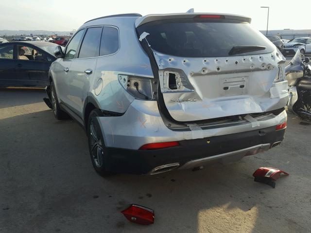 KM8SR4HF8FU129499 - 2015 HYUNDAI SANTA FE G SILVER photo 3