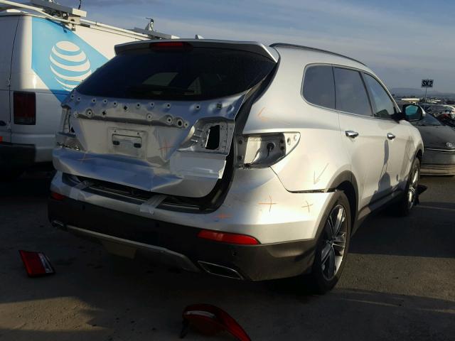 KM8SR4HF8FU129499 - 2015 HYUNDAI SANTA FE G SILVER photo 4