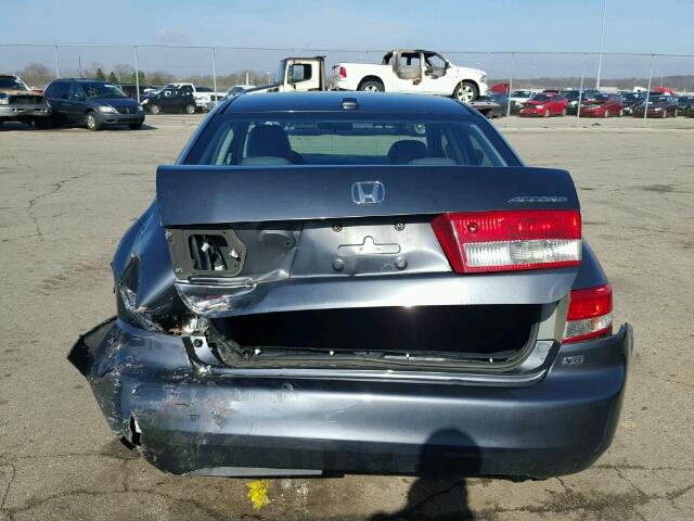 1HGCM66594A009403 - 2004 HONDA ACCORD EX GRAY photo 9