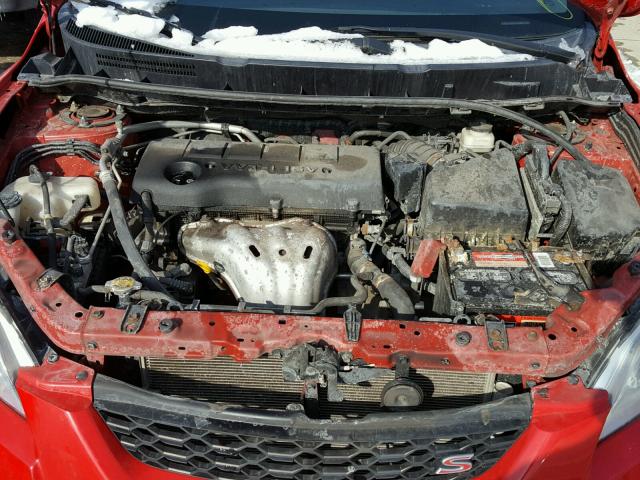 2T1KE40E29C006222 - 2009 TOYOTA COROLLA MA RED photo 7