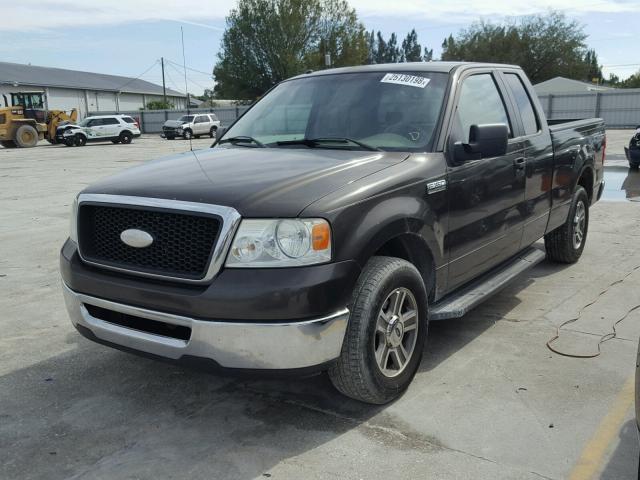 1FTRX12W57FA94300 - 2007 FORD F150 GRAY photo 2