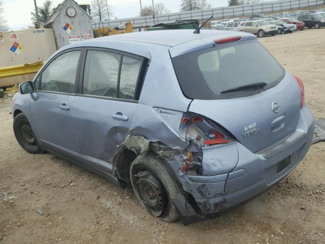 3N1BC1CPXBL390564 - 2011 NISSAN VERSA S BLUE photo 3