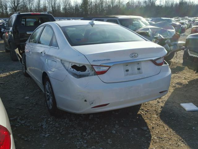 5NPEB4AC6CH328384 - 2012 HYUNDAI SONATA GLS WHITE photo 3