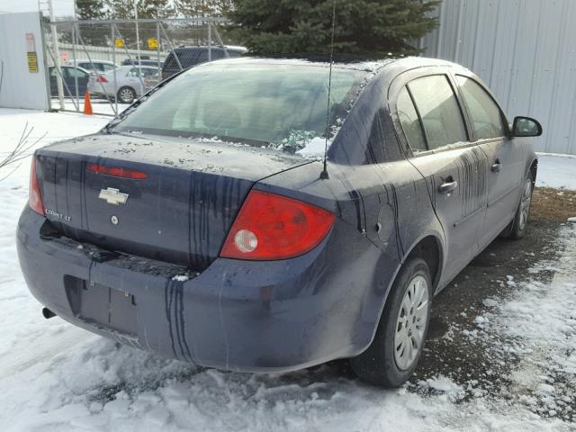 1G1AT58H297290306 - 2009 CHEVROLET COBALT LT BLUE photo 4