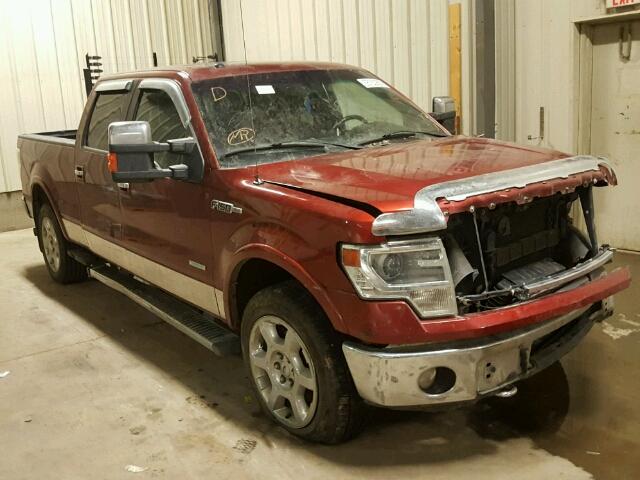 1FTFW1ET6EKD96402 - 2014 FORD F150 SUPER RED photo 1