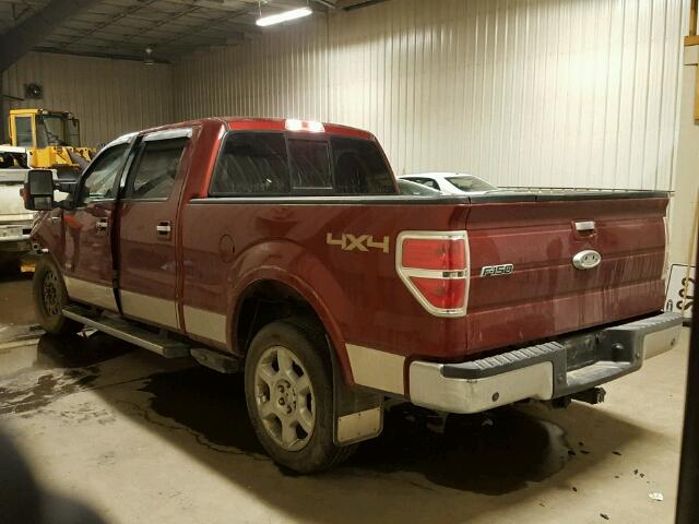 1FTFW1ET6EKD96402 - 2014 FORD F150 SUPER RED photo 3