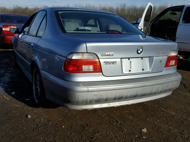 WBADT63433CK38368 - 2003 BMW 530 I AUTO BLUE photo 3