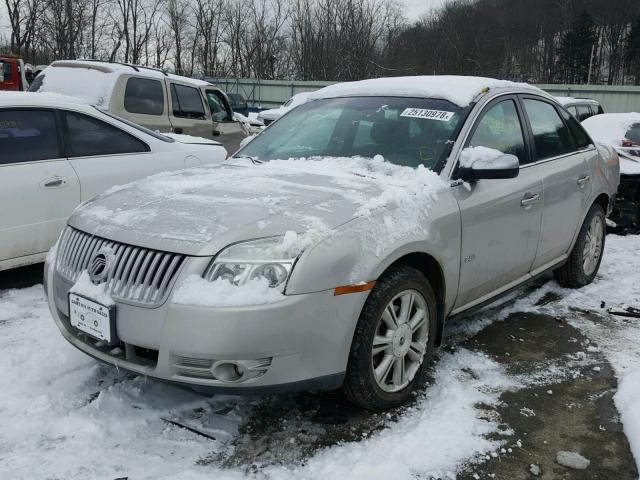 1MEHM43W08G619262 - 2008 MERCURY SABLE PREM SILVER photo 2