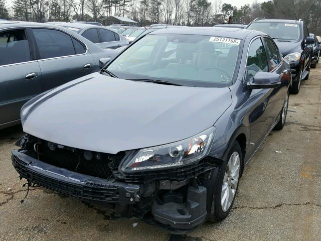 1HGCR2F82FA145928 - 2015 HONDA ACCORD EXL GRAY photo 2