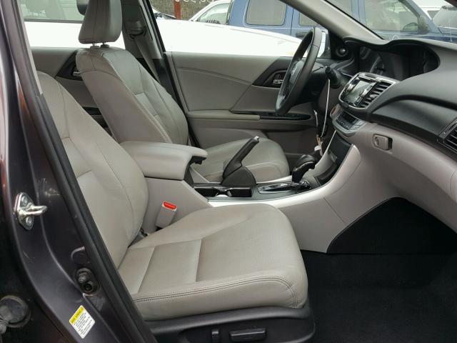 1HGCR2F82FA145928 - 2015 HONDA ACCORD EXL GRAY photo 5