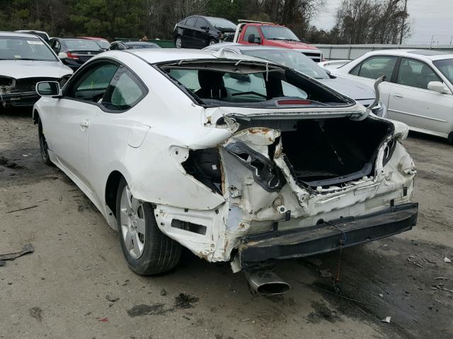 KMHHU6KH5AU037144 - 2010 HYUNDAI GENESIS CO WHITE photo 3