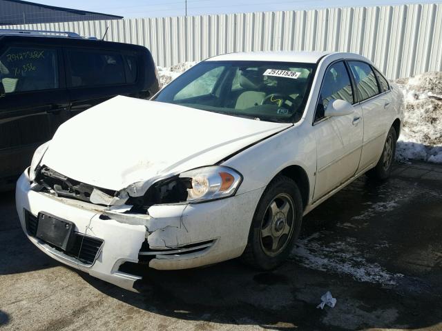 2G1WT55K979210727 - 2007 CHEVROLET IMPALA LT WHITE photo 2