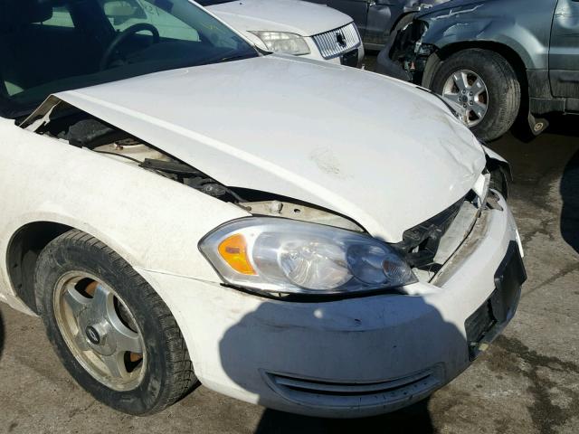 2G1WT55K979210727 - 2007 CHEVROLET IMPALA LT WHITE photo 9