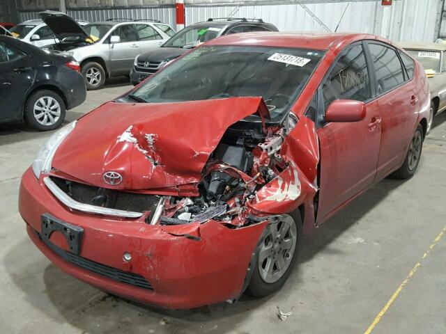 JTDKB20U677636280 - 2007 TOYOTA PRIUS RED photo 2