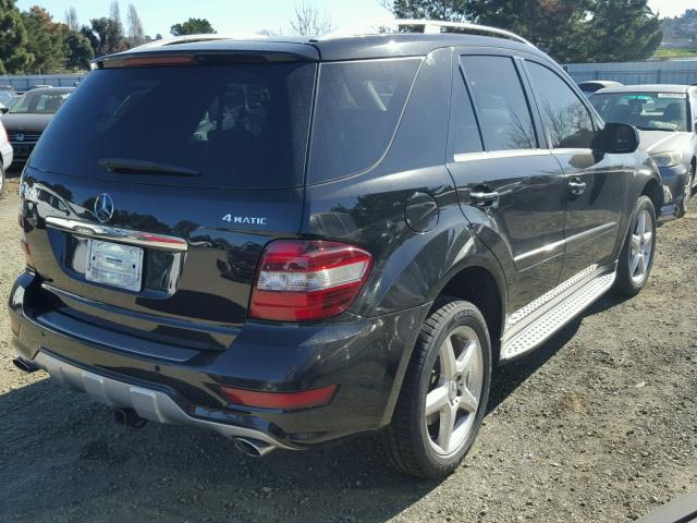 4JGBB72E49A452895 - 2009 MERCEDES-BENZ ML 550 BLACK photo 4