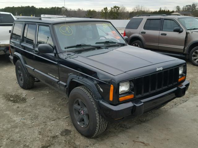 1J4FT58S91L611286 - 2001 JEEP CHEROKEE C BLACK photo 1