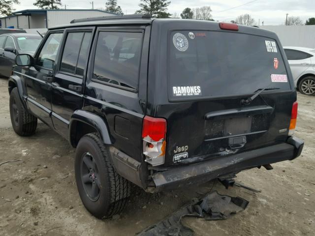 1J4FT58S91L611286 - 2001 JEEP CHEROKEE C BLACK photo 3