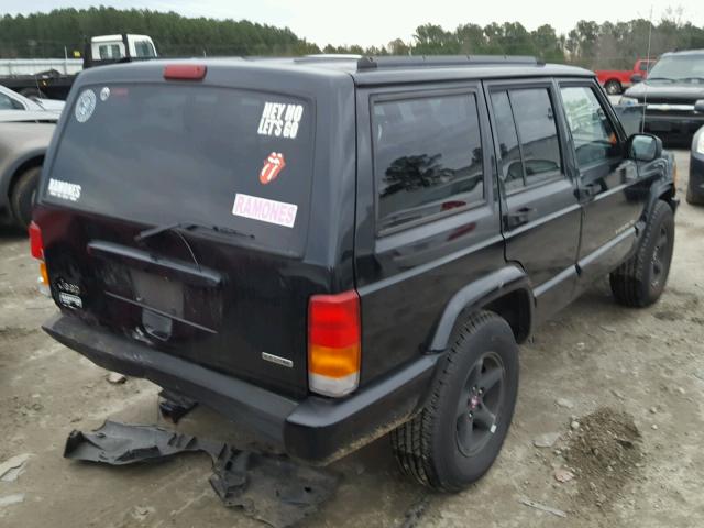 1J4FT58S91L611286 - 2001 JEEP CHEROKEE C BLACK photo 4