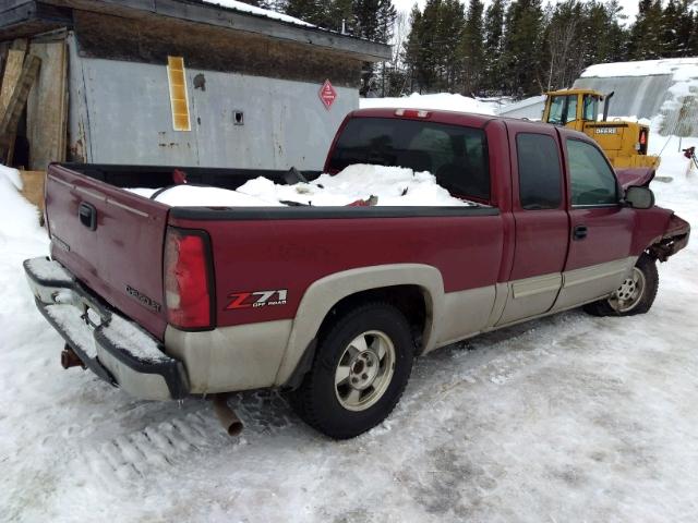 1GCEK19T64Z209022 - 2004 CHEVROLET SILVERADO BURGUNDY photo 4