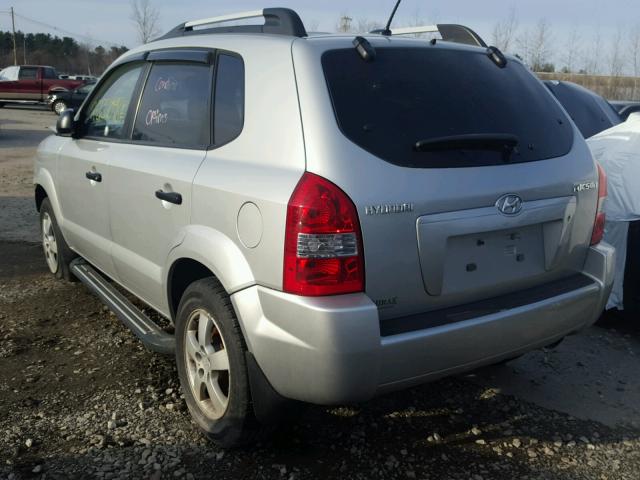 KM8JM12BX8U911708 - 2008 HYUNDAI TUCSON GLS SILVER photo 3