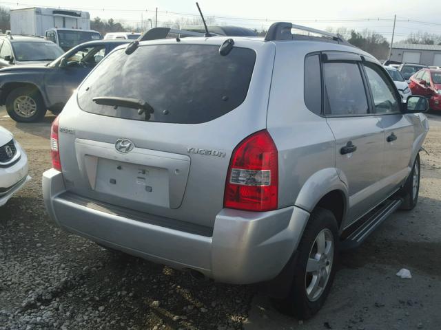 KM8JM12BX8U911708 - 2008 HYUNDAI TUCSON GLS SILVER photo 4