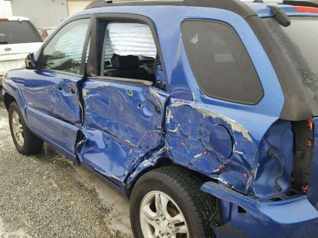 KNDJE723377450877 - 2007 KIA SPORTAGE E BLUE photo 9