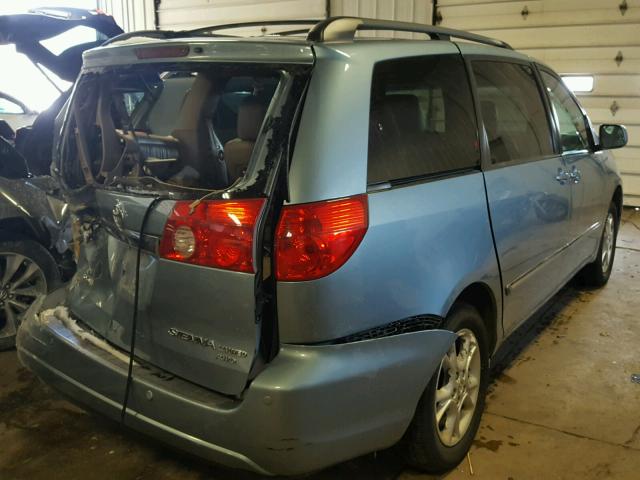 5TDBA22C06S060679 - 2006 TOYOTA SIENNA XLE BLUE photo 4