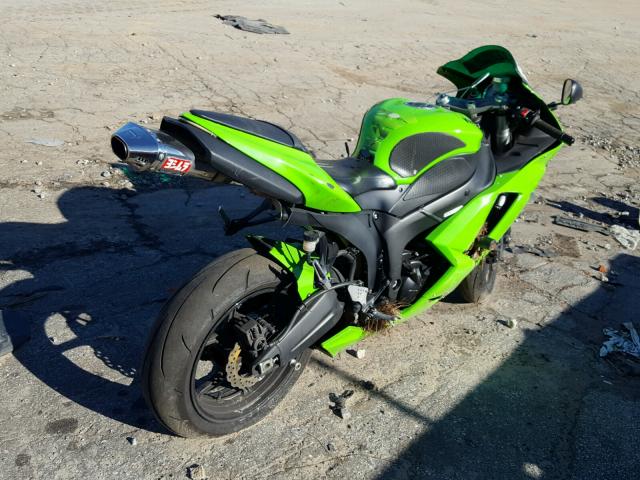 JKAZX4P147A024194 - 2007 KAWASAKI ZX600 P GREEN photo 4