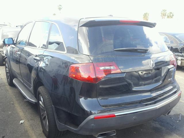 2HNYD2H6XDH501906 - 2013 ACURA MDX ADVANC BLACK photo 3