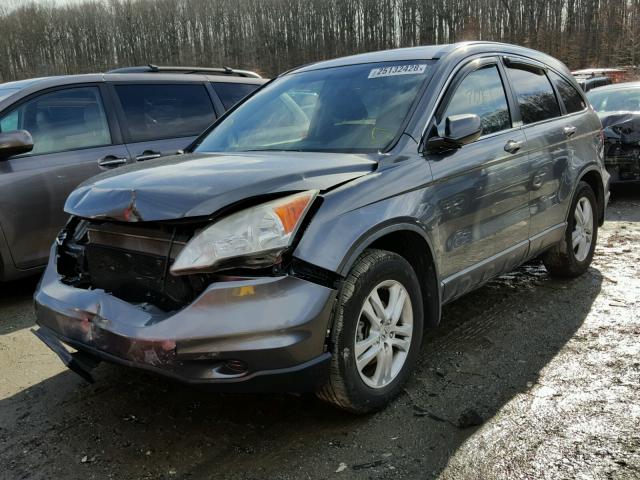 5J6RE4H73AL069454 - 2010 HONDA CR-V EXL GRAY photo 2