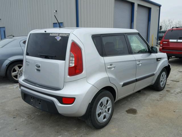 KNDJT2A57C7444733 - 2012 KIA SOUL SILVER photo 4