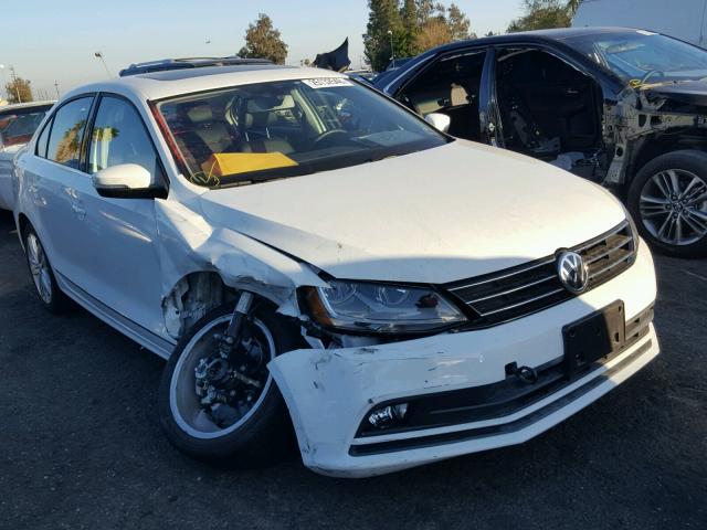 3VWL17AJ1HM375783 - 2017 VOLKSWAGEN JETTA SEL WHITE photo 1