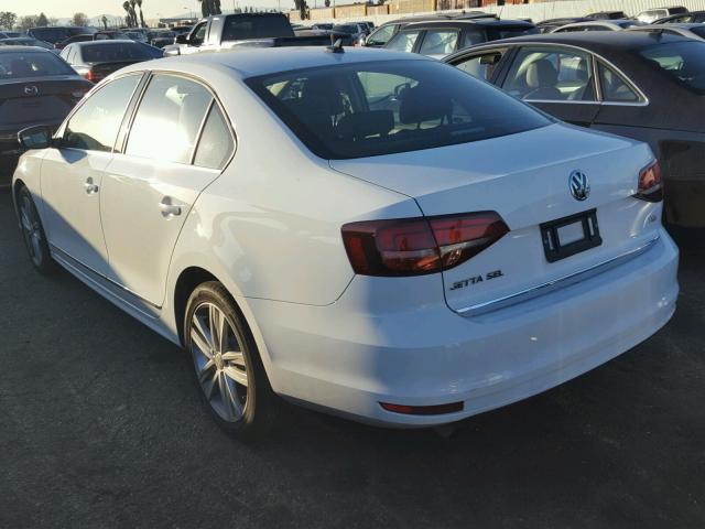 3VWL17AJ1HM375783 - 2017 VOLKSWAGEN JETTA SEL WHITE photo 3