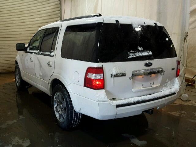 1FMJU2A57AEA34192 - 2010 FORD EXPEDITION WHITE photo 3