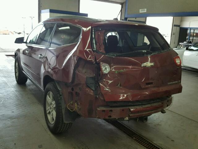 1GNKVGEDXBJ117703 - 2011 CHEVROLET TRAVERSE L RED photo 3