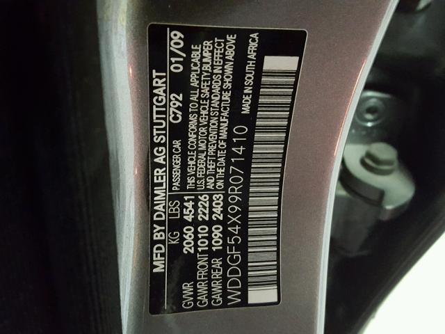 WDDGF54X99R071410 - 2009 MERCEDES-BENZ C 300 SILVER photo 10