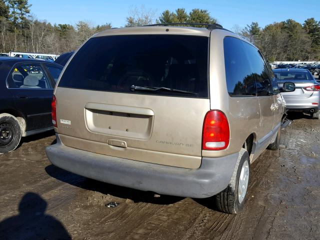 2B4GP45R9YR716208 - 2000 DODGE CARAVAN SE GOLD photo 4