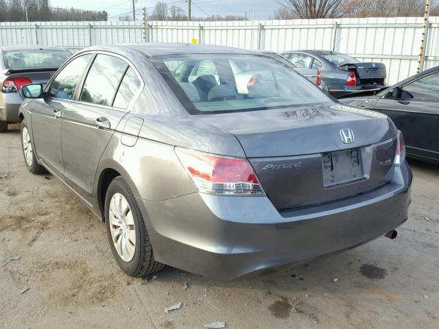 1HGCP26388A013141 - 2008 HONDA ACCORD LX GRAY photo 3