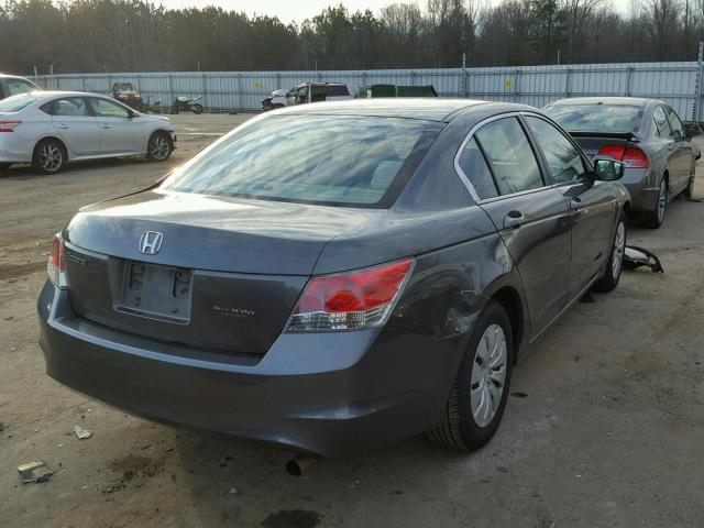 1HGCP26388A013141 - 2008 HONDA ACCORD LX GRAY photo 4