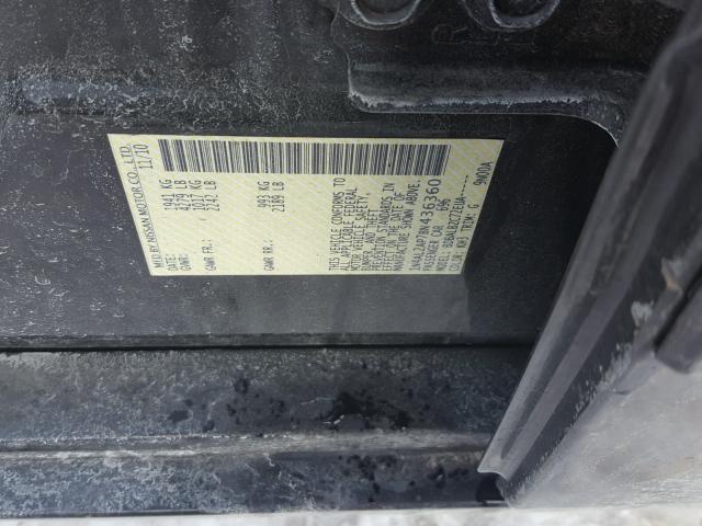 1N4AL2AP7BN436360 - 2011 NISSAN ALTIMA BAS BLACK photo 10