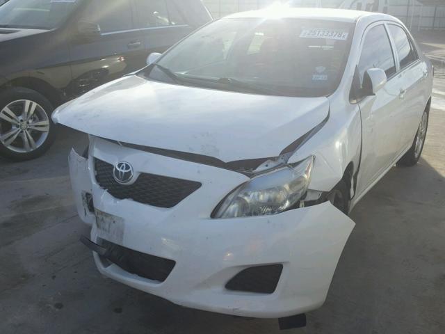 JTDBL40E399028550 - 2009 TOYOTA COROLLA BA WHITE photo 2