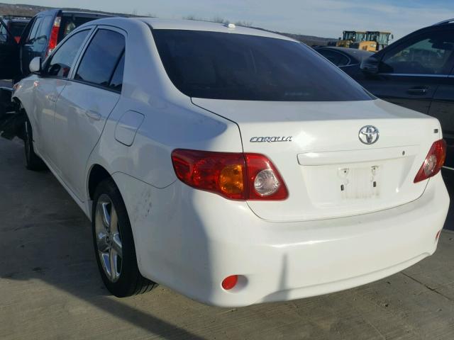 JTDBL40E399028550 - 2009 TOYOTA COROLLA BA WHITE photo 3