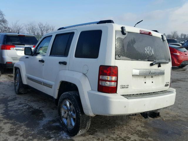 1J8GN58K48W167546 - 2008 JEEP LIBERTY LI WHITE photo 3