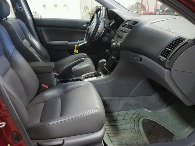 1HGCM56836A141046 - 2006 HONDA ACCORD EX BURGUNDY photo 5