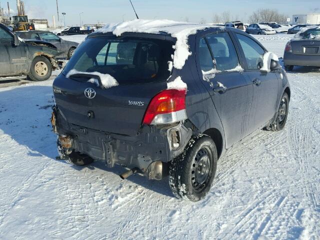 JTDKT923795248032 - 2009 TOYOTA YARIS CHARCOAL photo 4