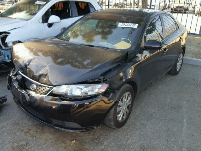 KNAFU4A24C5606198 - 2012 KIA FORTE EX BLACK photo 2